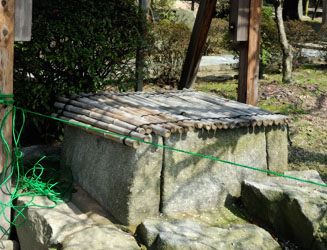 菖蒲園のそばにある黒田如水が使用した井戸