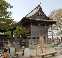 福岡の愛宕神社の本殿
