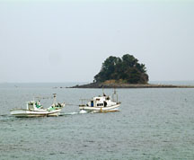阿久根大島周辺には小さな島がいくつかある