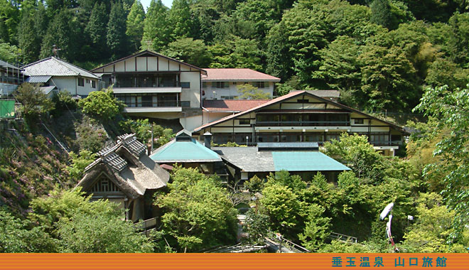 垂玉温泉には素朴なたたずまいを見せる山口旅館が一軒ある