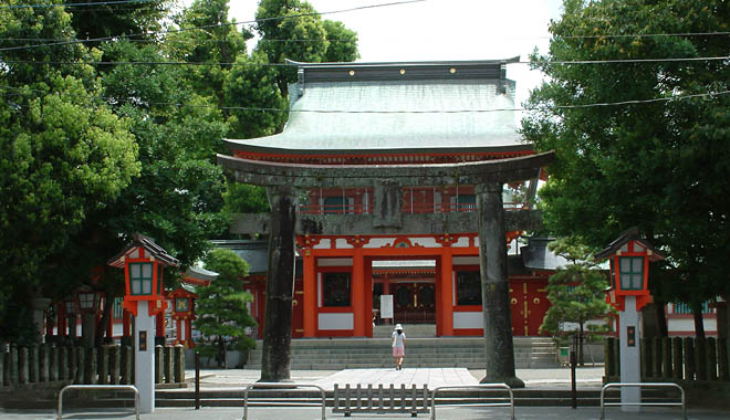 藤崎八旛宮は熊本の総鎮守と言われて親しまれている