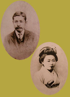 夏目漱石と鏡子夫人の見合い写真