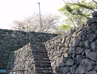 唐人櫓跡の石段