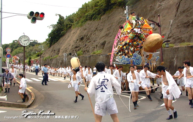 ７月第４日曜日は祇園山笠がある　（やはり塞神社はりっぱなイチモツが出し物）