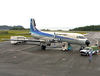 福岡空港−壱岐空港間をＹＳ−１１が飛んでいた頃の壱岐空港　（1998/08/27　撮影）