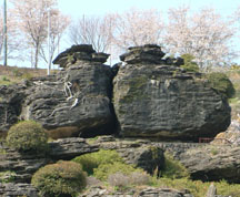 園内には奇岩がたくさん