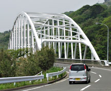 長崎市外海町にある荒川（あらかわ）橋（昭和５５年竣工）