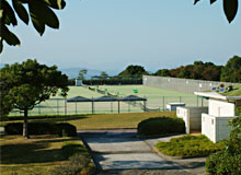 百花台公園にはテニスコートやサッカー場もある