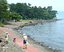 亀川温泉の上人ヶ浜は海岸のきれいな所