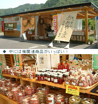 「道の駅 水辺の郷おおやま」では梅関連商品は手作り商品がいっぱい！