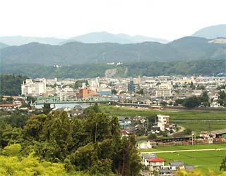 「サッポロビール新九州工場」は日田市内を見下ろす高台にある