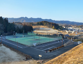 大野総合運動公園には多目的グラウンド・球場・ゲートボール場・テニスコートなどがある運動公園