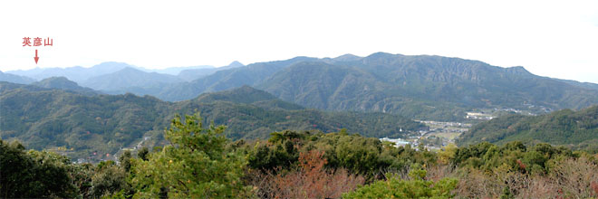 羅漢寺山、山頂の展望台よりの眺め