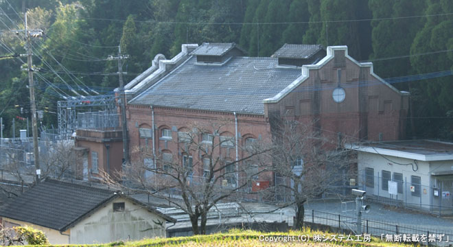 明治４１年１０月１日に送電を開始した九州で7番目に古い広滝水力発電所（現在は九電広滝第一発電所）