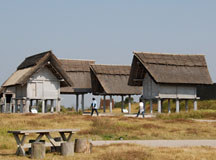 吉野ヶ里歴史公園の道具の倉や稲穂の倉