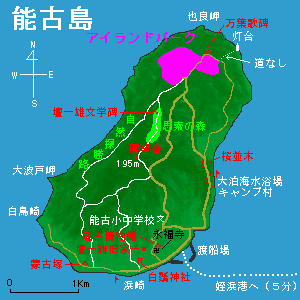 能古島の地図