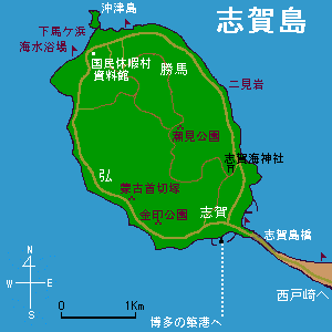 志賀島の地図