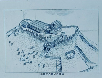 この近辺には室町時代〜戦国時代に御飯ノ山城があった