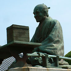 金龍禅寺にある貝原益軒の像