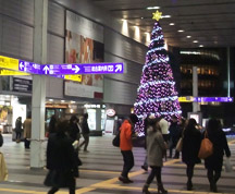 小倉駅のクリスマスツリー