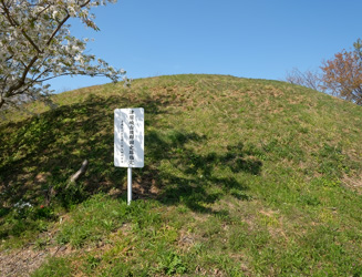 勝浦高原古墳群１１号墳の後円部分の丘