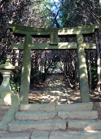 豊山神社（ぶざんじんじゃ）は長い石段の上にある