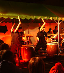 カウントダウンフェスティバルにおける太鼓の競演