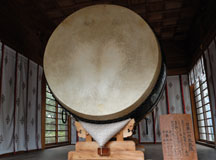 直径2.2メートルの日本一の大太鼓
