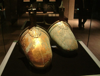 国宝となっている金銅製壺鐙（つぼあぶみ）７世紀の物