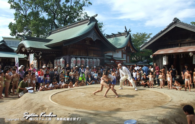 毎年９月２６日、２７日に開催される諏訪神社の秋祭り（放生会）