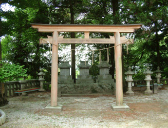 境内に石祠の天福神社、諏訪神社、蛭神社子がある