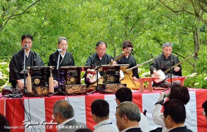「北原人形芝居」は大分県の無形民族文化財に指定されている。浄瑠璃の演奏者の方達